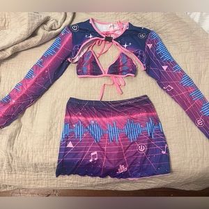 ROMWE digital music design four-piece rave / festival set